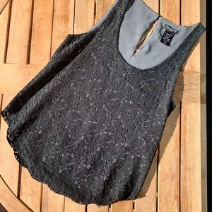 Aritzia Talula Black Lace Tank